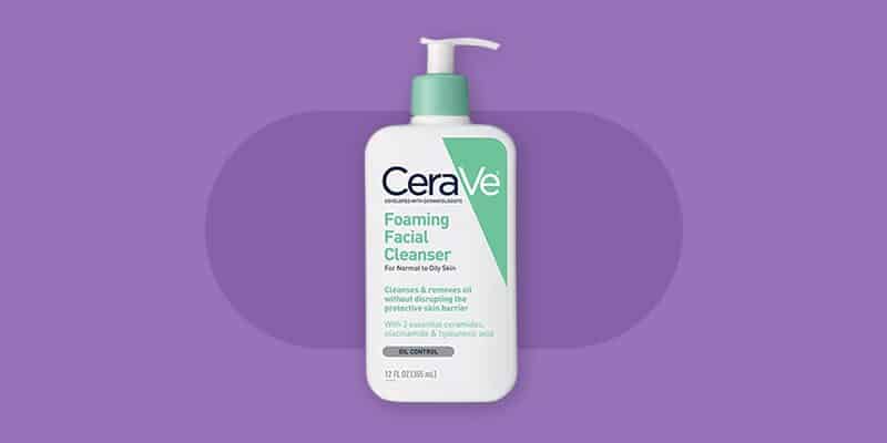 CeraVe Foaming Facial Cleanser can be used on shoulder to help prevent and clear acne, blackheads and pimples